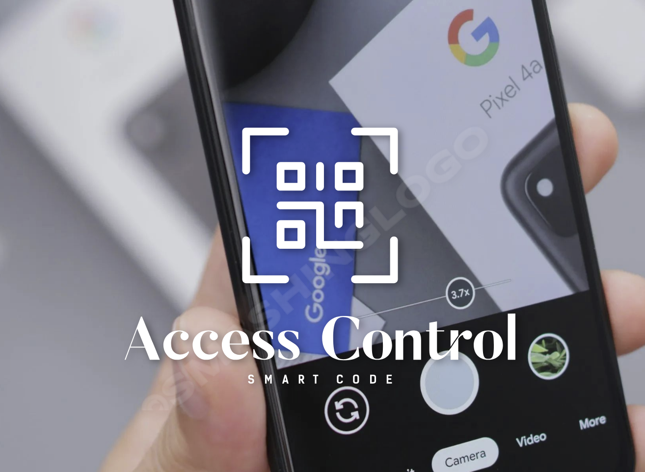 Smartphone Scanning QR Code